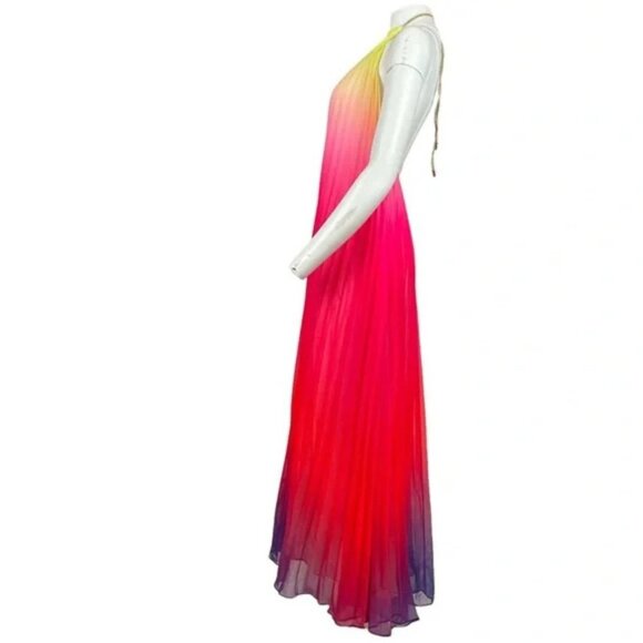 Ombre Halter Maxi Dress Pink - Picture 2 of 3